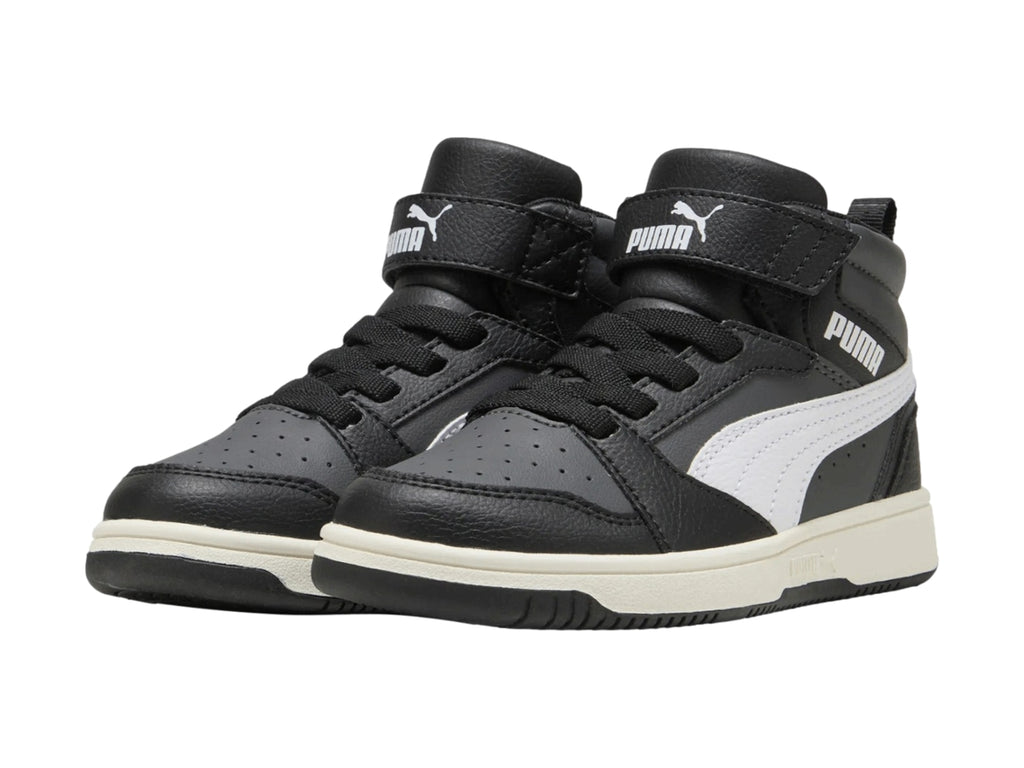 Tenis PUMA Rebound V6 Mid Negro para Niño