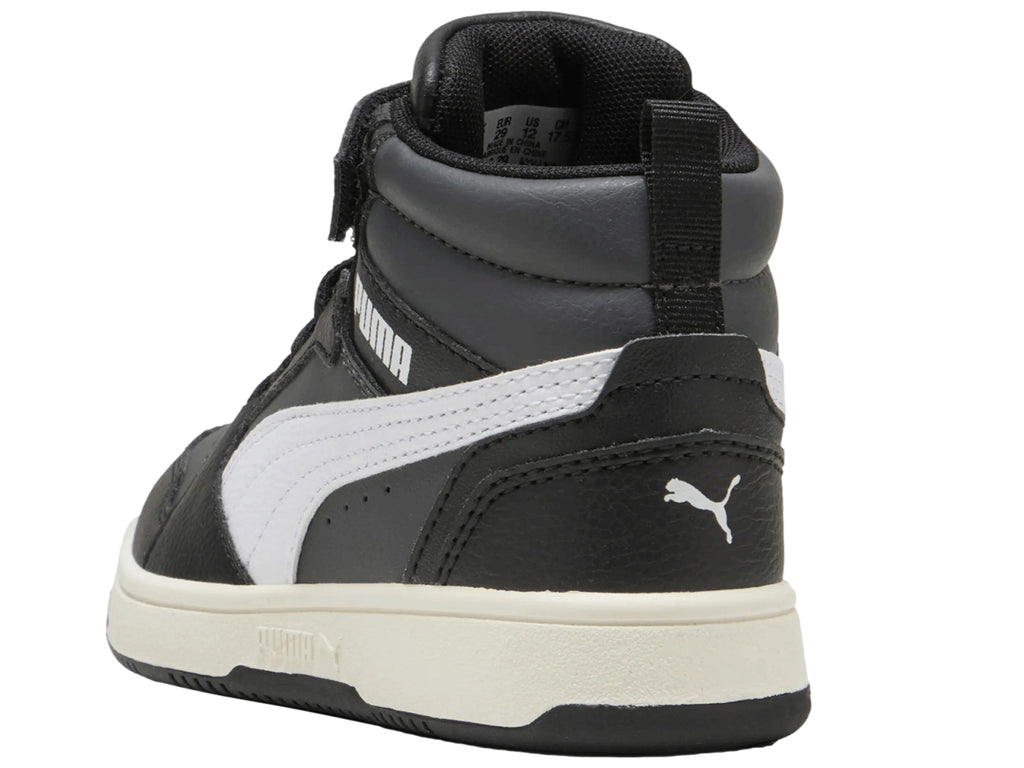 Tenis PUMA Rebound V6 Mid Negro para Niño