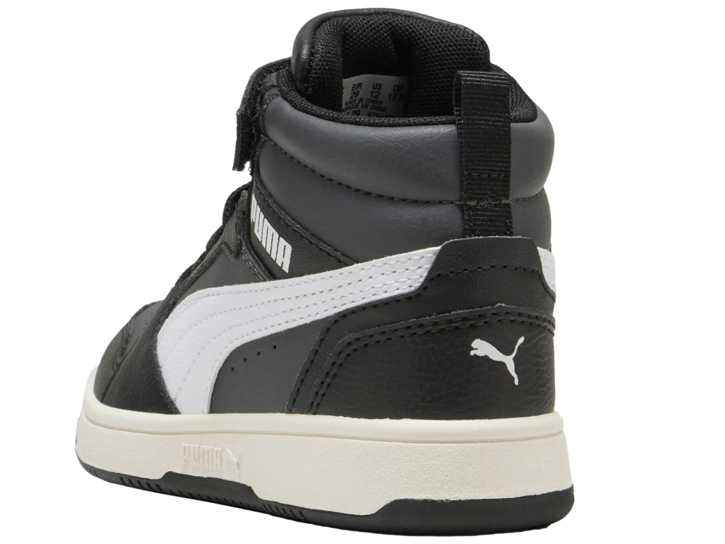 Tenis PUMA Rebound V6 Mid Negro para Niño