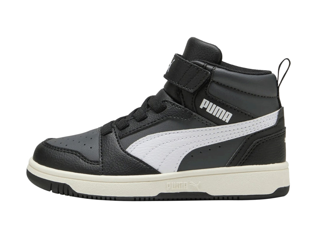 Tenis PUMA Rebound V6 Mid Negro para Niño