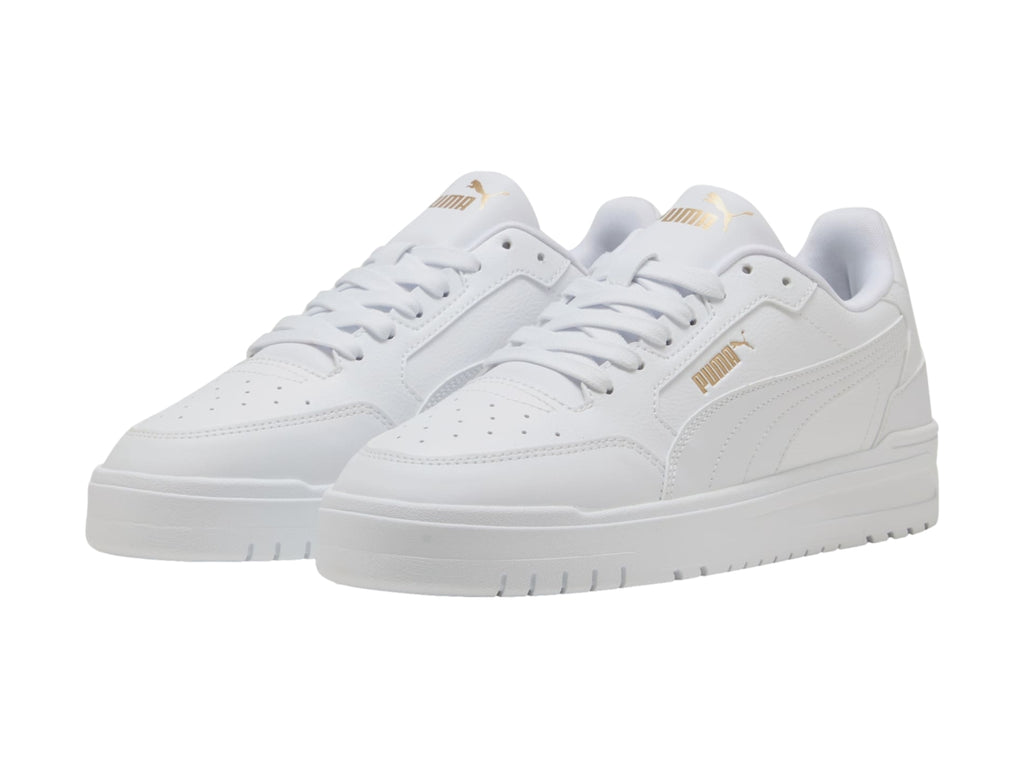 Tenis Puma Shuffle Downtown Blanco y Oro para Hombre