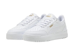 Tenis PUMA Shuffle Downtown Lo Blanco y Oro para Niño