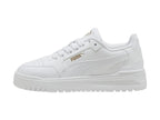 Tenis PUMA Shuffle Downtown Lo Blanco y Oro para Niño