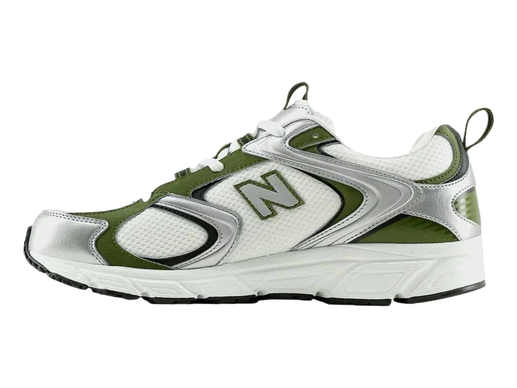 Tenis New Balance 408 Blanco y Verde para Mujer