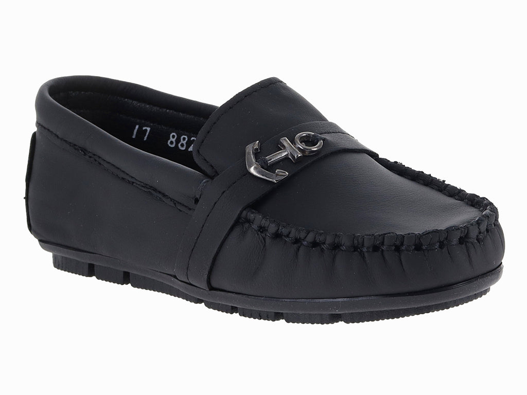 Mocasines Germany Negro de Piel para Niño