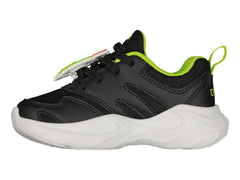 Tenis Charly Relax Negro con Verde para Niño