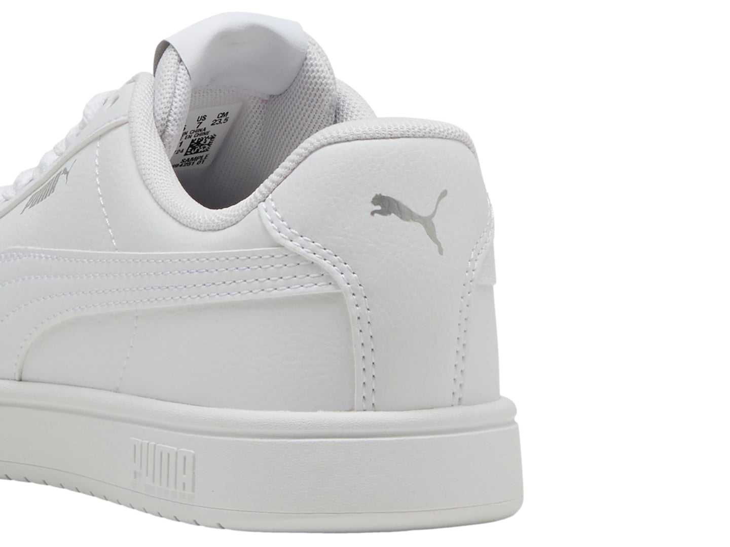 Tenis PUMA Rickie Classic Blanco y Plata para Hombre