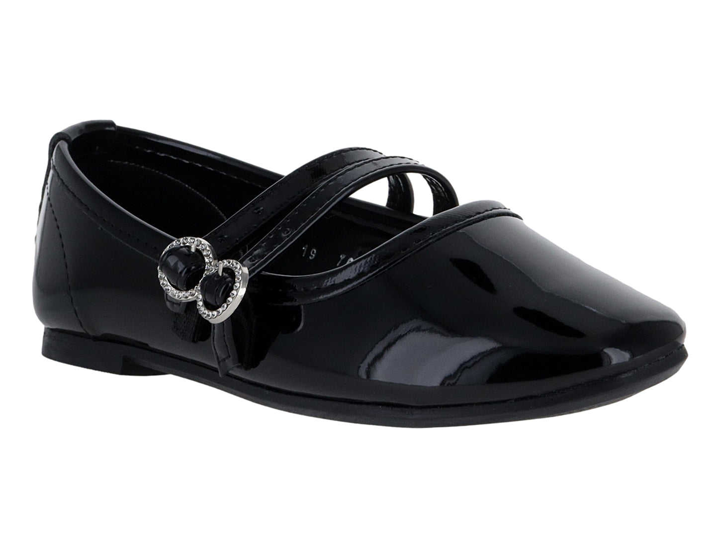 Ballerinas Roze de Charol Negro para Niña