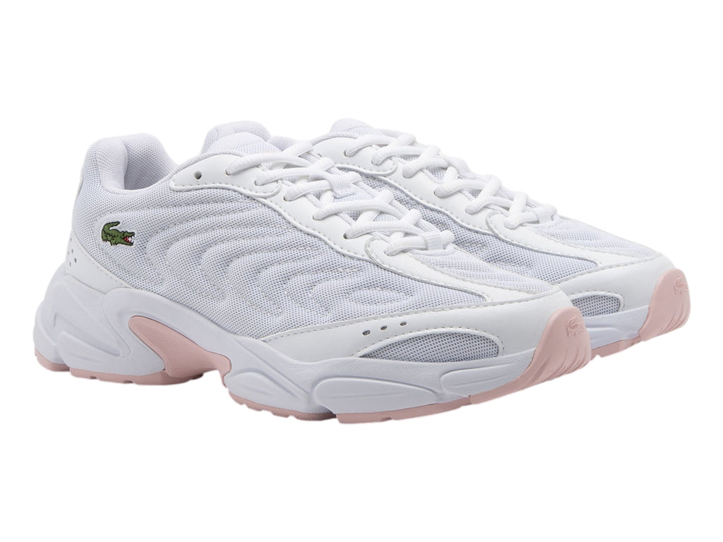 Tenis Lacoste Storm 96 2K Lite Blanco y Rosa para Mujer