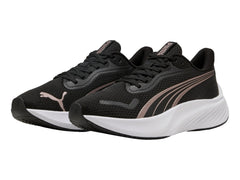 Tenis PUMA Pounce Lite Negro y Oro Rosa para Mujer
