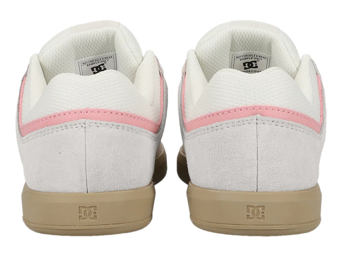 Tenis DC Shoes Cure Blanco y Rosa para Mujer