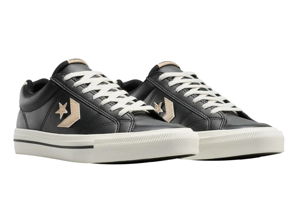 Tenis Converse Sport Casual Faux-Leather Negro para Hombre