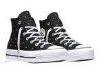 Tenis Converse CTAS Lift Platform Estrellas Negro para Mujer