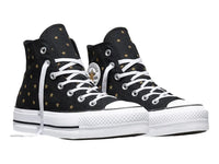 Tenis Converse CTAS Lift Platform Estrellas Negro para Mujer