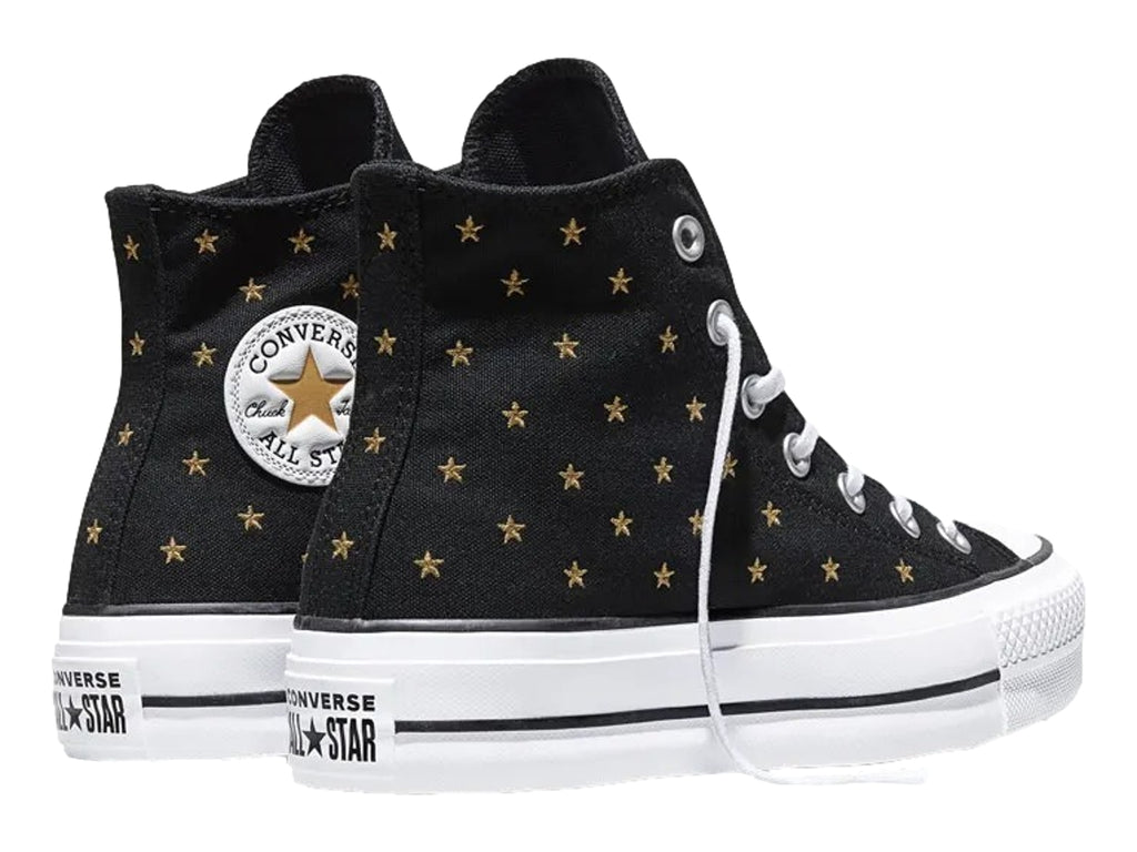 Tenis Converse CTAS Lift Platform Estrellas Negro para Mujer