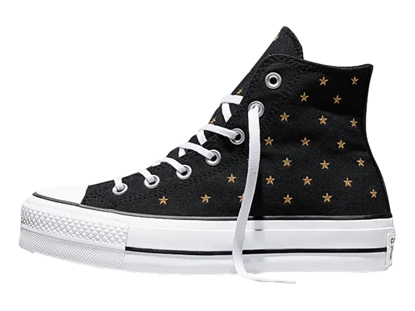 Tenis Converse CTAS Lift Platform Estrellas Negro para Mujer