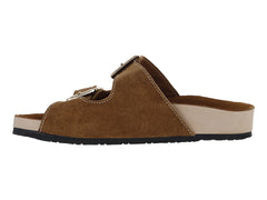 Sandalias de Gamuza Roze Color Camel para Mujer