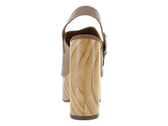 Sandalias de Tacón Edimag Color Sand para Mujer