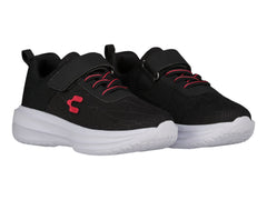 Tenis Charly Road Casual Negro y Blanco para Niña