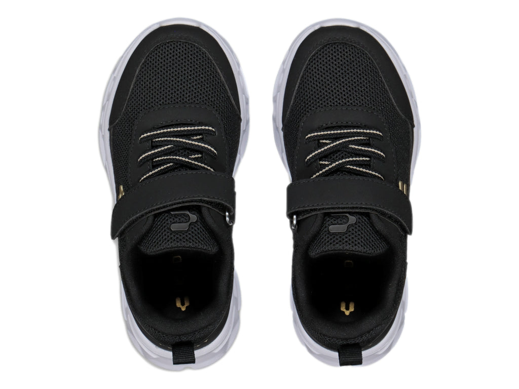 Tenis Charly Light Sport Negro y Blanco para Niño