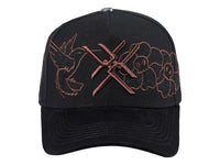Gorra JC Hats Dead Negro y Cobre