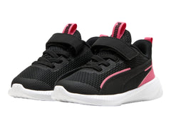 Tenis PUMA Flyer 3 AC+ Negro y Rosa para Niña