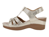 Sandalias Mas Descanso Oro para Mujer