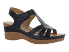 Sandalias Mas Descanso Negro para Mujer