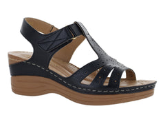 Sandalias Mas Descanso Negro para Mujer