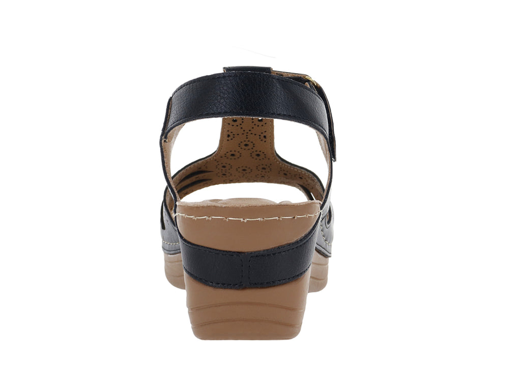 Sandalias Mas Descanso Negro para Mujer