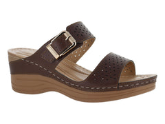 Sandalias Confort Mas Descanso Color Moka para Mujer