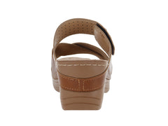 Sandalias Confort Mas Descanso Color Coñac para Mujer