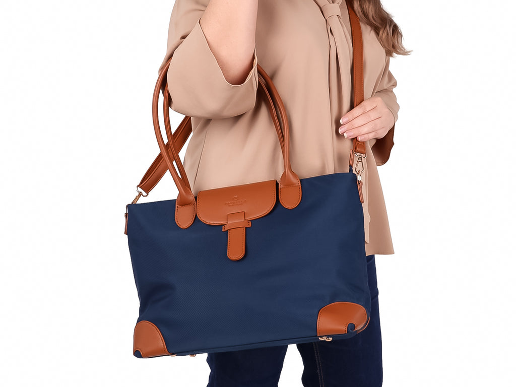 Bolsa de Hombro Unibella Azul para Mujer