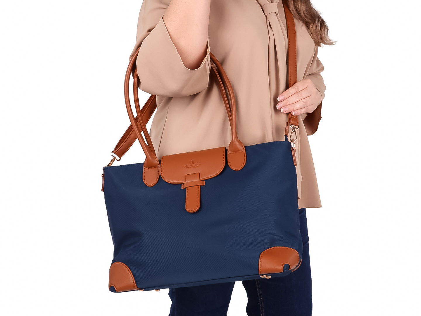 Bolsa de Hombro Unibella Azul para Mujer