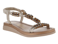 Sandalias Luna Rosa Oro Rosado para Mujer
