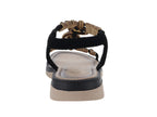 Sandalias Luna Rosa Negro para Mujer