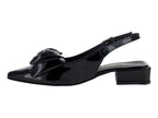 Zapatillas de Tacón Luna Rosa Negro Charol para Mujer