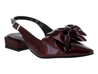 Tacones Luna Rosa Merlot de Charol para Mujer