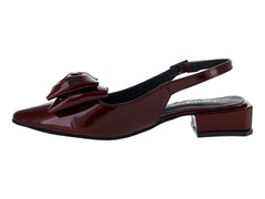 Tacones Luna Rosa Merlot de Charol para Mujer