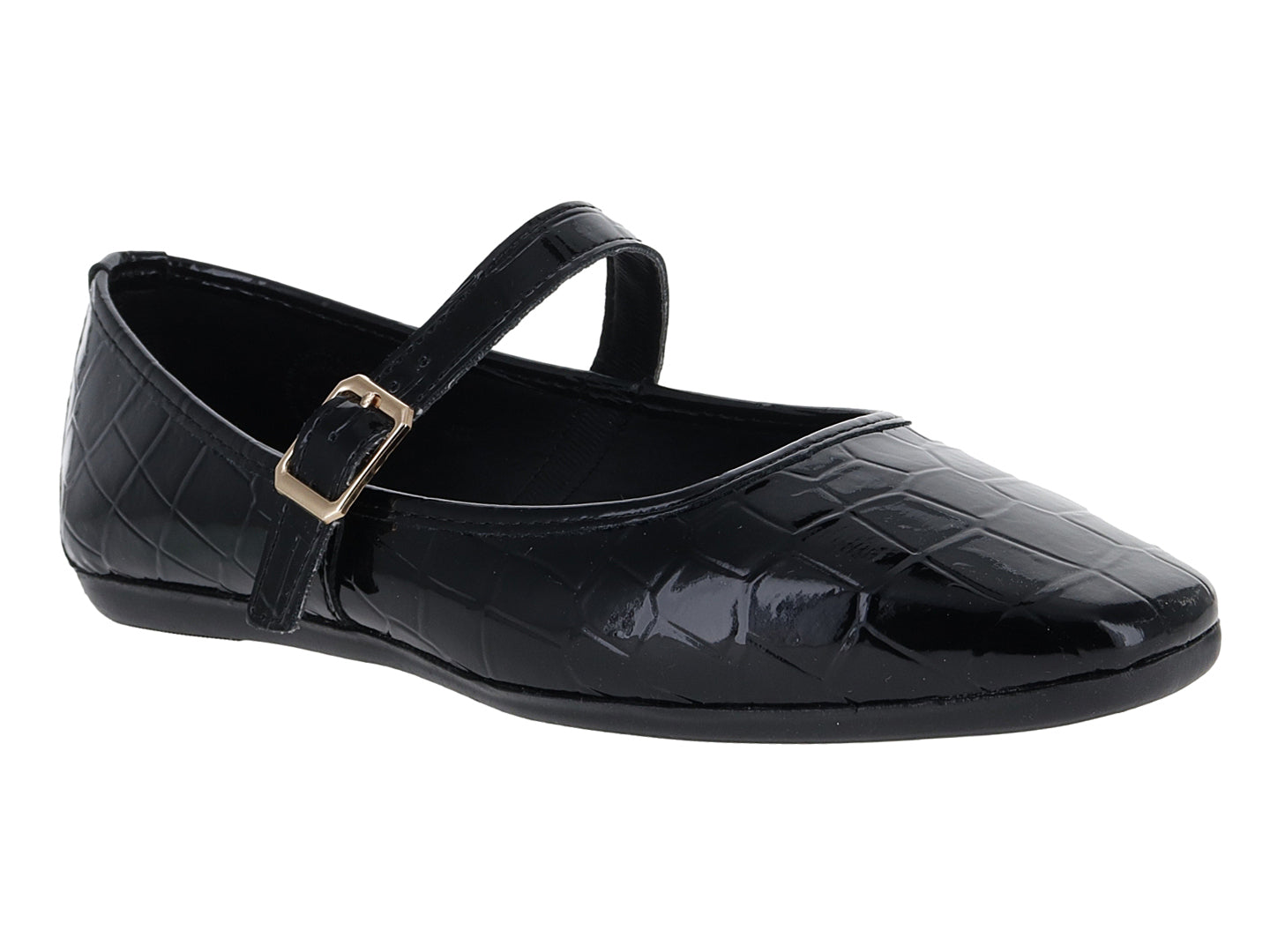 Zapatos Ballerinas Luna Rosa Negro para Mujer