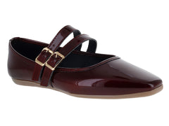 Zapatos Ballerinas Luna Rosa Merlot para Mujer
