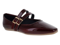 Zapatos Ballerinas Luna Rosa Merlot para Mujer