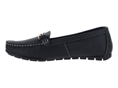 Mocasines Luna Rosa Piel Negro para Mujer
