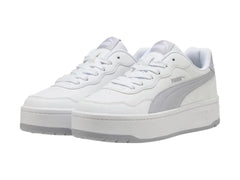 Tenis PUMA Court Lally Skye Blanco y Plata para Mujer
