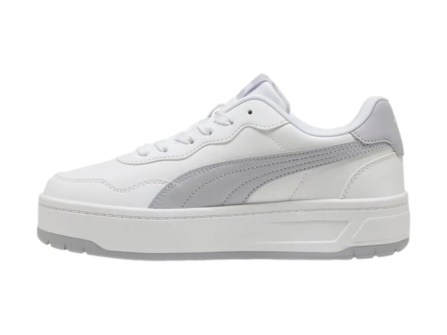 Tenis PUMA Court Lally Skye Blanco y Plata para Mujer