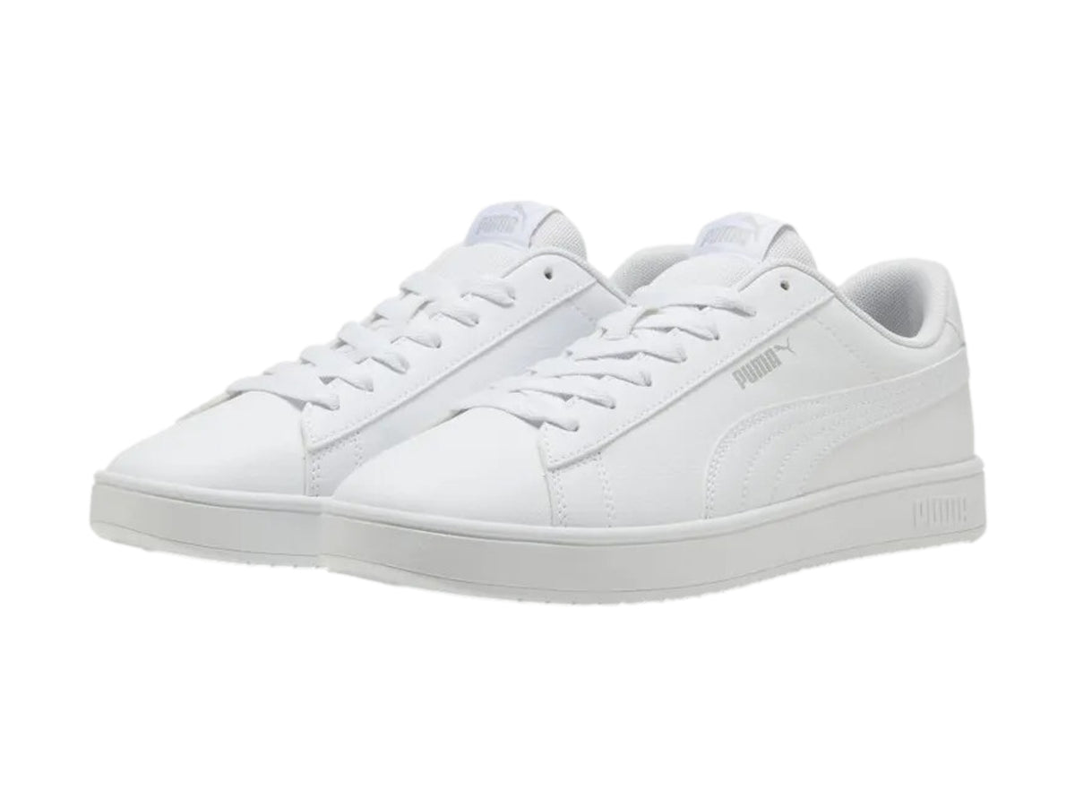 Tenis PUMA Rickie Classic Blanco y Plata para Mujer