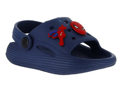Sandalias Clogs DTX Spiderman Azul Marino para Niño