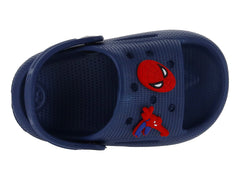 Sandalias Clogs DTX Spiderman Azul Marino para Niño