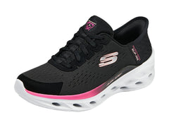 Tenis Skechers Sport Negro con Rosa para Mujer