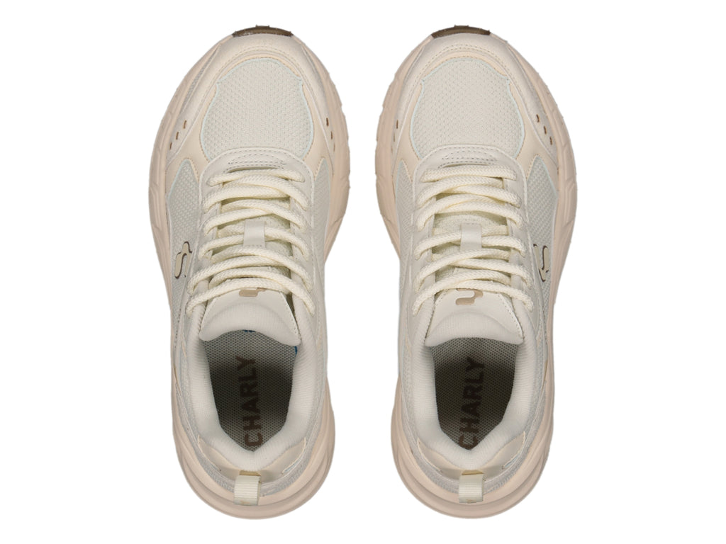 Tenis Charly Fashion Sport Beige para Mujer